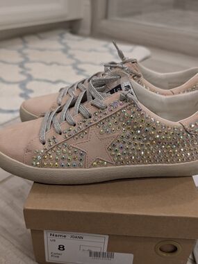 Mi.Im Joann - Glam Rhinestone Star Sneakers Pink. 8